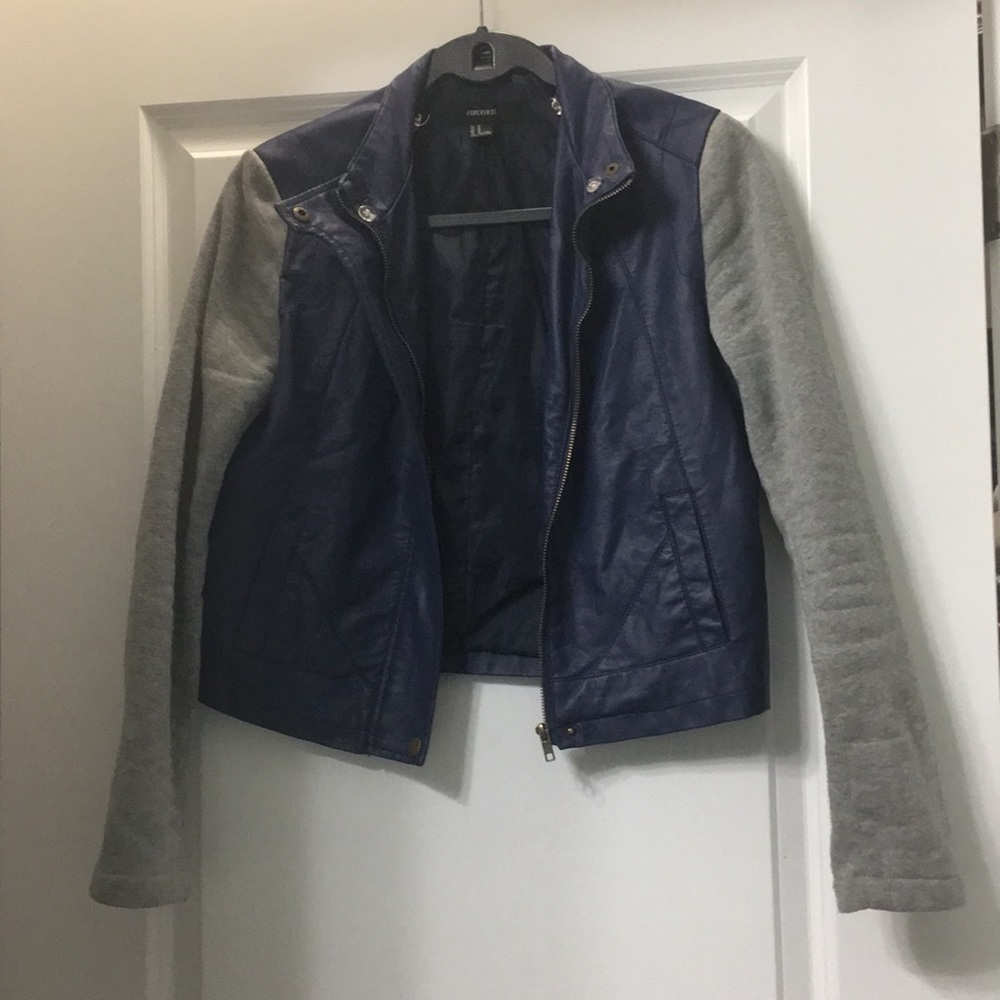 Blue and grey jacket